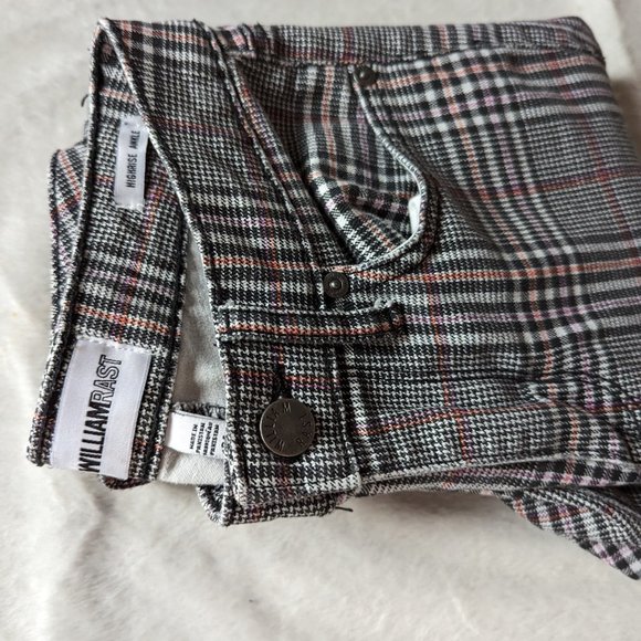 WILLIAM RAST HIGH RISE SKINNY ANKLE PLAID WOMEN'S - Picture 2 of 9